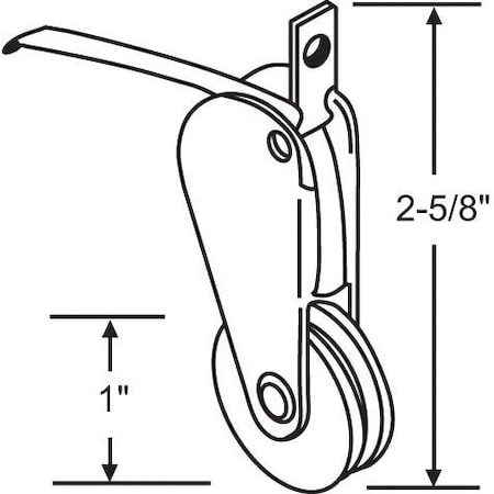 Strybuc Patio Screen Door Roller Assy. 10-372